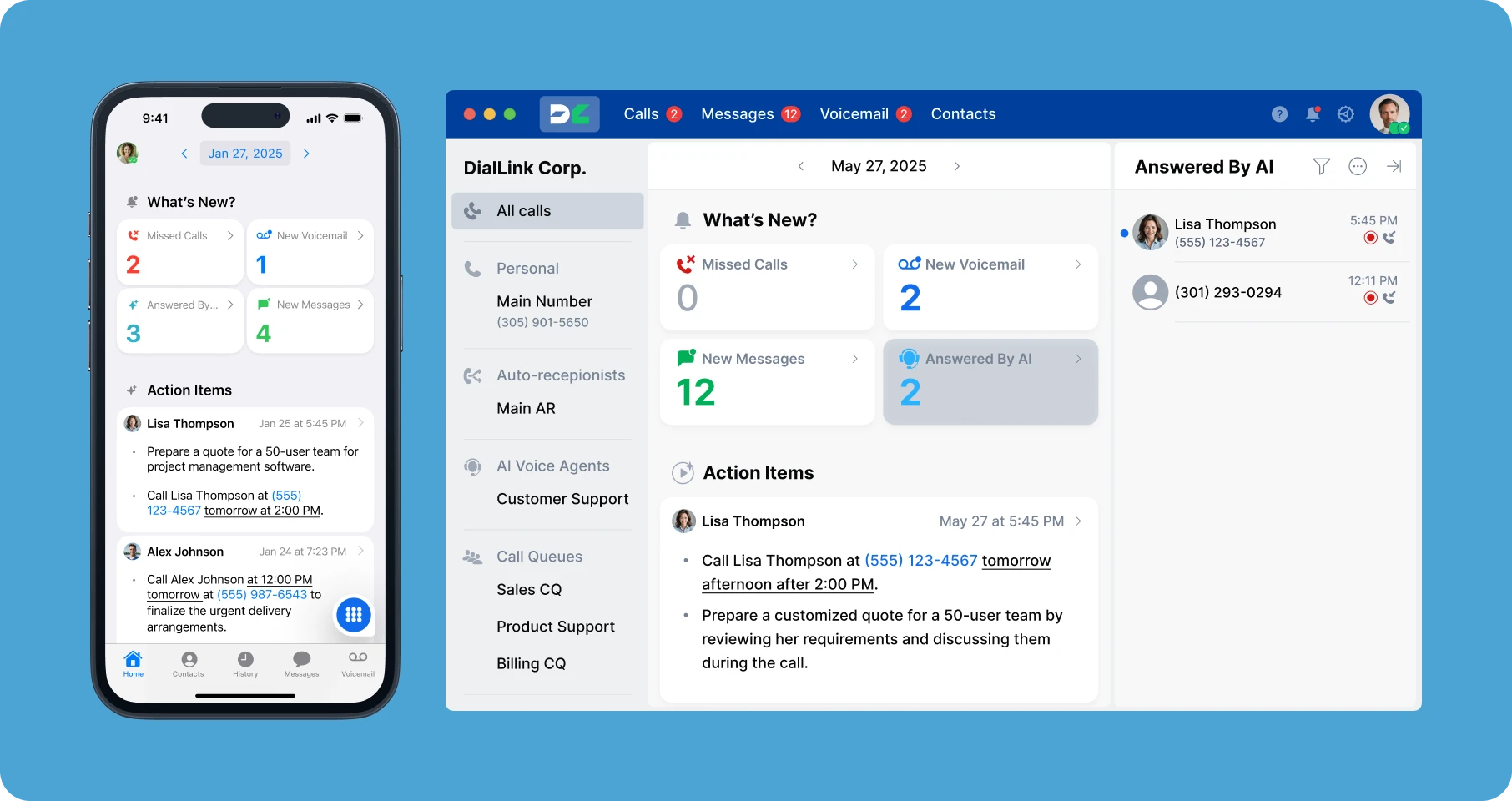 DialLink’s remote call center