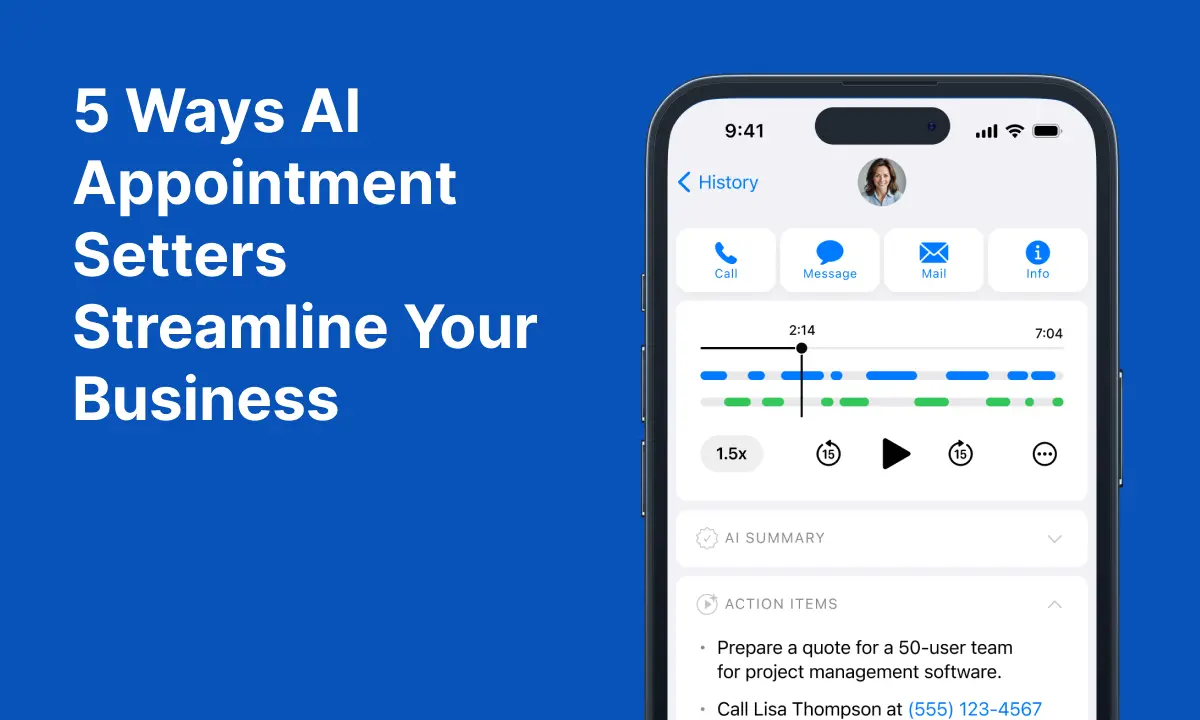 5 ways AI appointment setters streamline your business