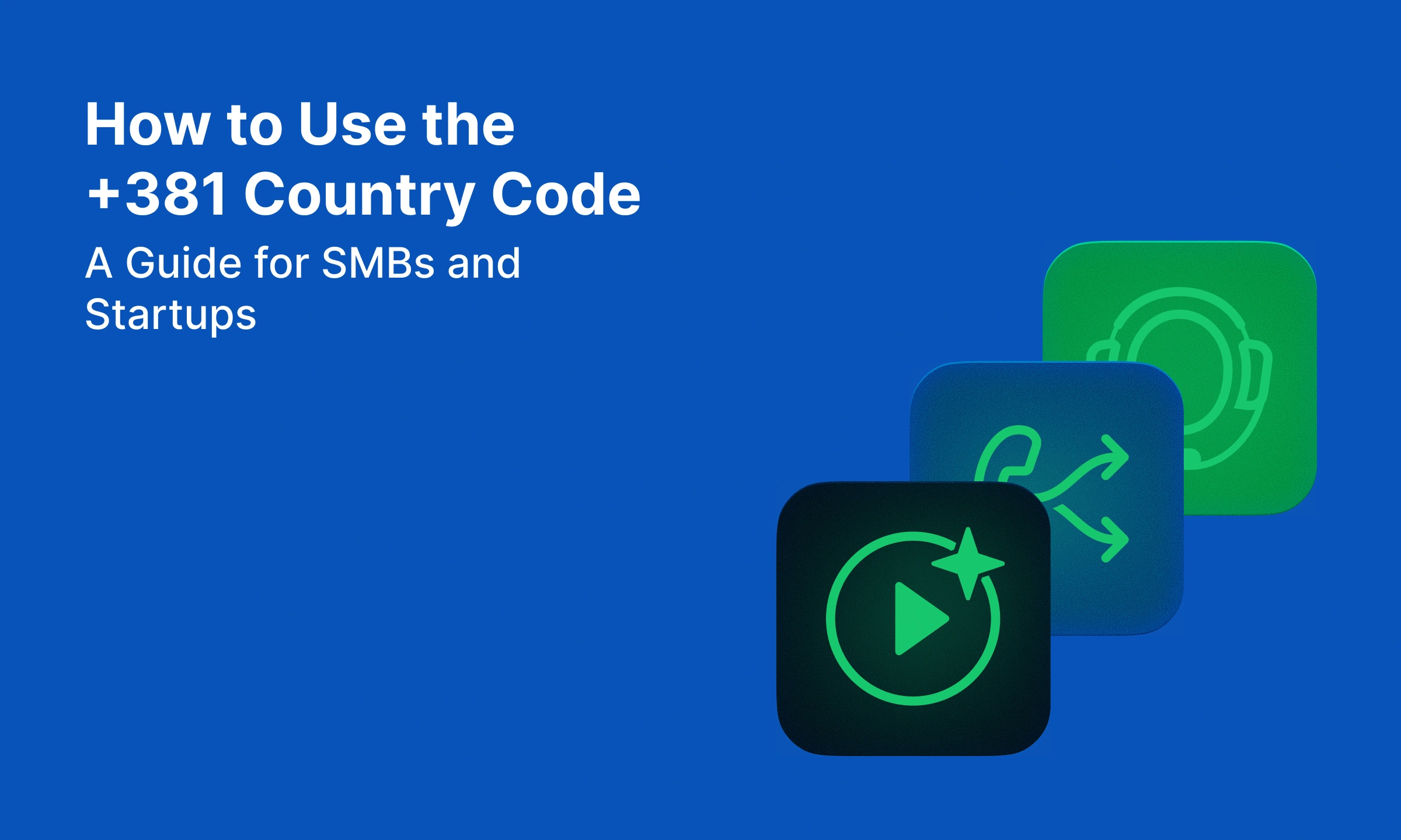 how to use +381 country code